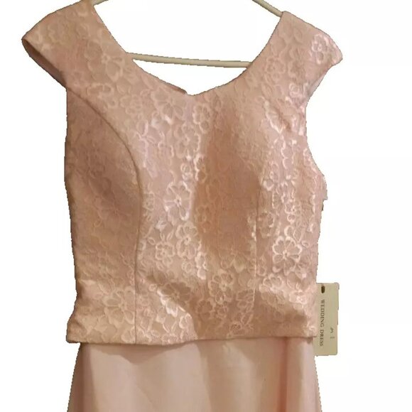 Wedding Gown Gallery Womans size 10 Wedding Dress peach lace top NWT Bride - Picture 5 of 10